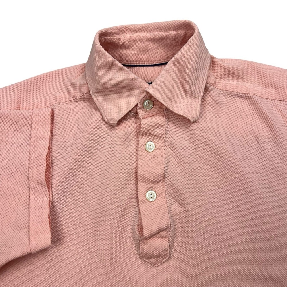 Eton Polo Shirt Mens Size Small Pink Contemporary Fit Preppy‎ Casual Minamal